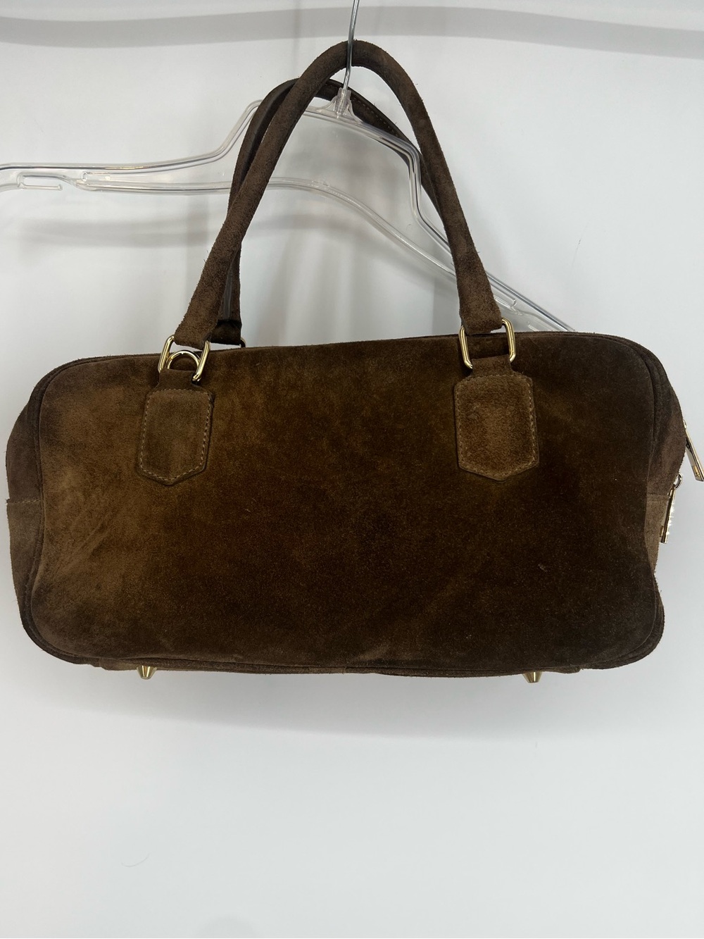 Isadora Italy Shoulder Bag Brown Suede